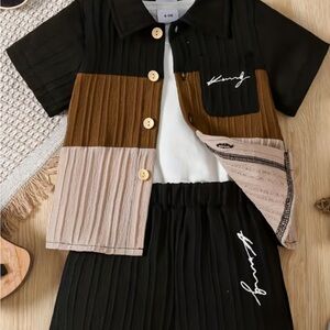 Stylish Black and Brown Kids Outfit